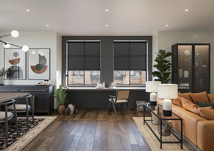 Roma (FR), Ebony - Twist&Fit Roller Blind - Image 8